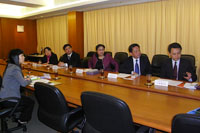 The delegation meets with Ms. Irene Ng (1st from left), Deputy Director of Student Affairs